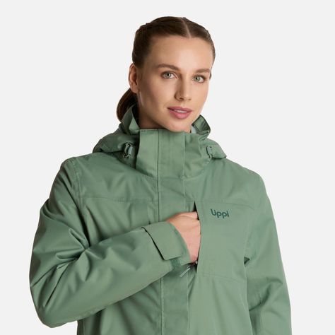 Chaqueta Mujer Tres Cruces Fusion-3 Jade Oscuro Lippi I25-6