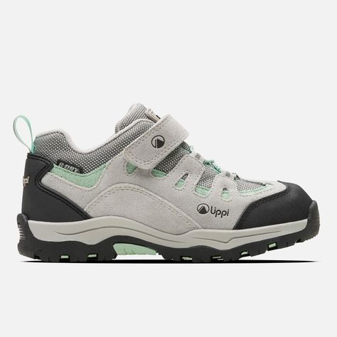 Zapato Niña  Puelo CS Low Velcro Gris Claro Verde Agua Lippi-0