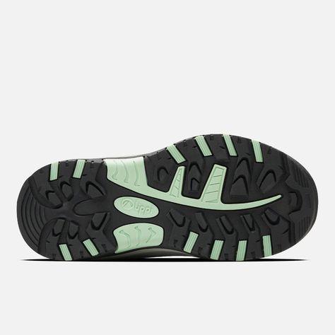 Zapato Niña  Puelo CS Low Velcro Gris Claro Verde Agua Lippi-3