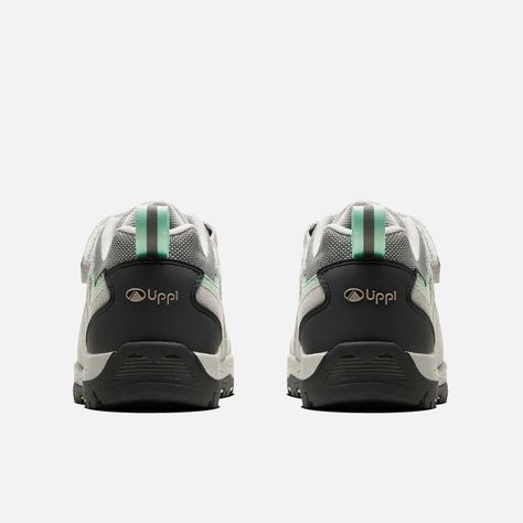 Zapato Niña  Puelo CS Low Velcro Gris Claro Verde Agua Lippi-5