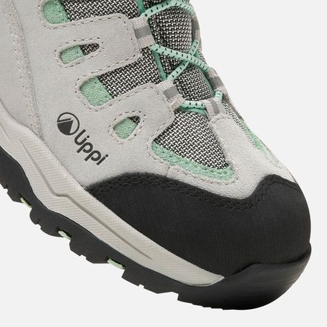 Zapato Niña  Puelo CS Low Velcro Gris Claro Verde Agua Lippi-6