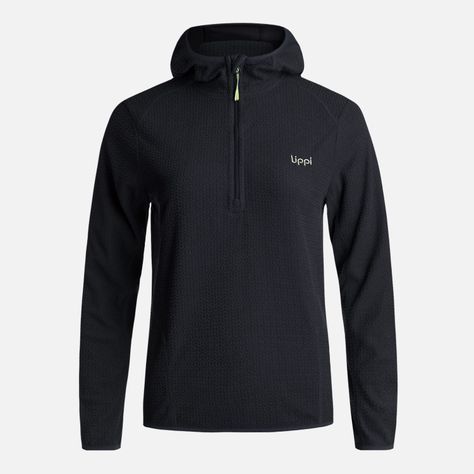 Poleron Teen Girl Mild Nano-F 14 Zip Hoody Negro Lippi I24-0