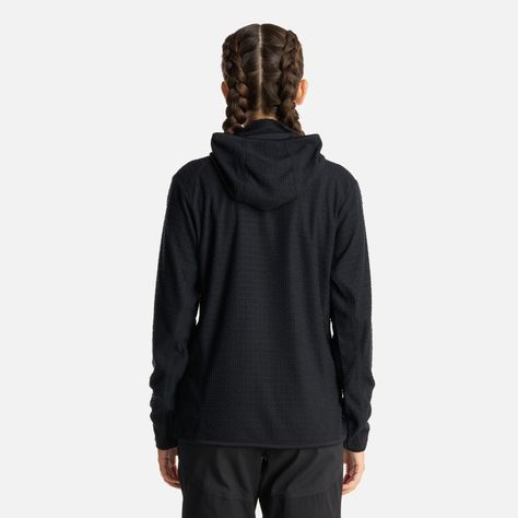 Poleron Teen Girl Mild Nano-F 14 Zip Hoody Negro Lippi I24-3