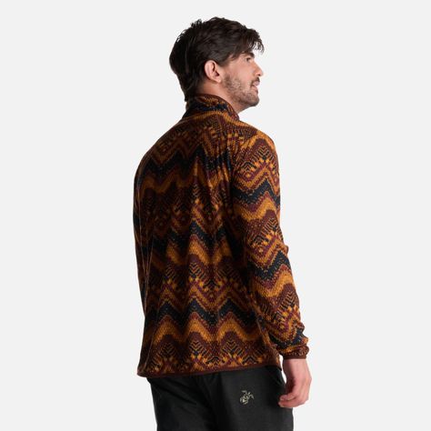 Poleron Hombre Taina Print Cafe Haka Honu-4
