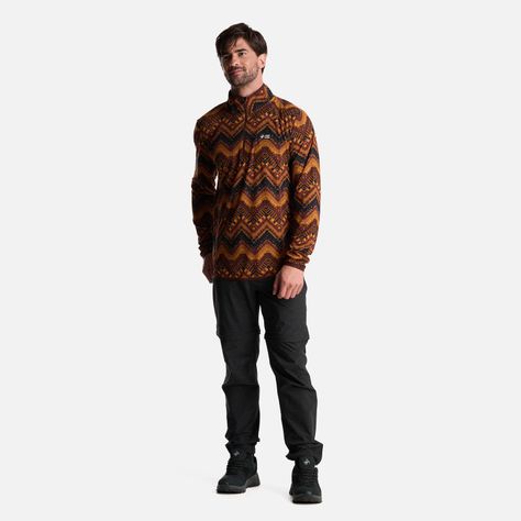 Poleron Hombre Taina Print Cafe Haka Honu-6