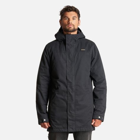 Chaqueta Hombre Peumo Canvas Hoody Jacket Negro Lippi-1