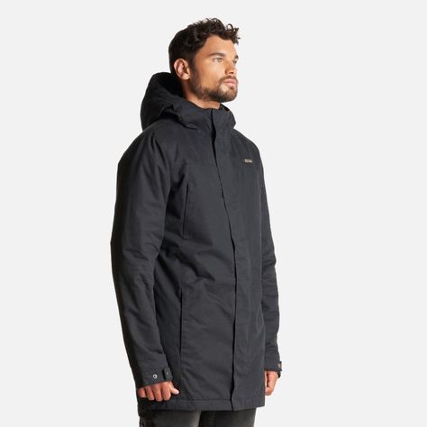 Chaqueta Hombre Peumo Canvas Hoody Jacket Negro Lippi-2