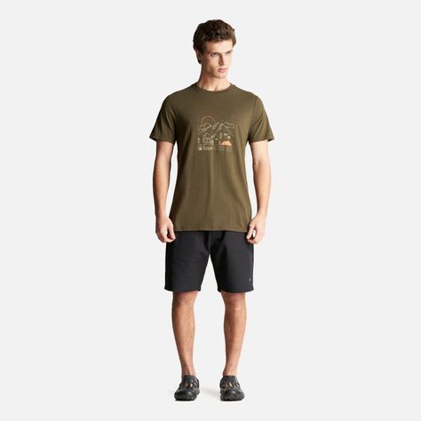 Polera Hombre Night Camp T-Shirt Oliva Oscuro Lippi-4