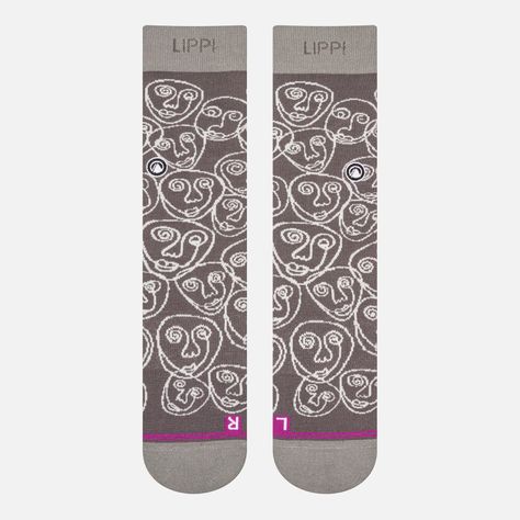 Calcetin Mujer Travel Walk Light Socks Gris Oscuro Lippi-1