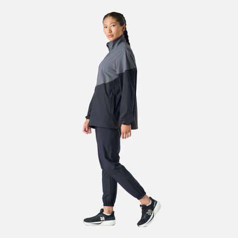 Chaqueta Mujer Tempo Full Zip Windbreaker Negro Vulcano-2