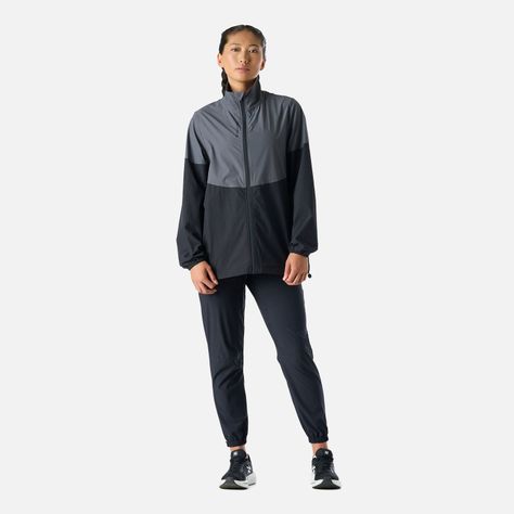 Chaqueta Mujer Tempo Full Zip Windbreaker Negro Vulcano-8