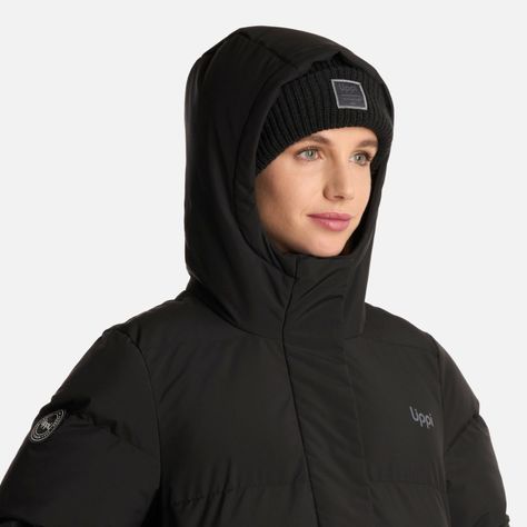 Chaqueta Mujer Long And Warm Steam-Pro Hoody Negro Lippi I25-3