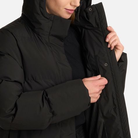 Chaqueta Mujer Long And Warm Steam-Pro Hoody Negro Lippi I25-6
