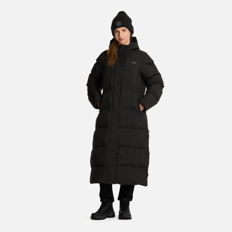 Chaqueta Mujer Long And Warm Steam-Pro Hoody Negro Lippi I25-7