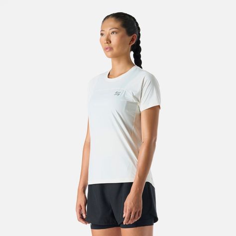 Polera Mujer Built To Move T-Shirt Blanco Vulcano-1