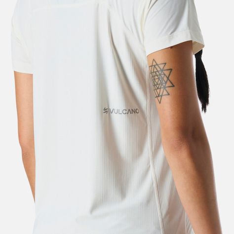 Polera Mujer Built To Move T-Shirt Blanco Vulcano-5