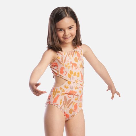 Traje de Baño Niña Watazo Rosa Haka Honu-2