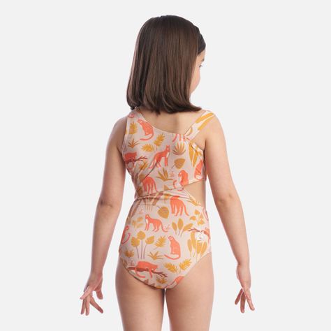 Traje de Baño Niña Watazo Rosa Haka Honu-3
