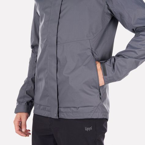 Chaqueta Hombre Blizzard B-Dry Hoody Jacket Gris Oscuro Lippi-4
