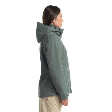 Chaqueta Mujer Tres Cruces Fusion-3 Hoody Jacket Verde Grisaceo Vino Lippi-3