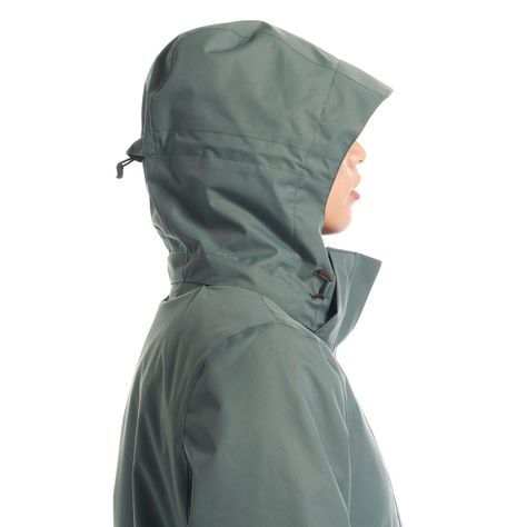 Chaqueta Mujer Tres Cruces Fusion-3 Hoody Jacket Verde Grisaceo Vino Lippi-7