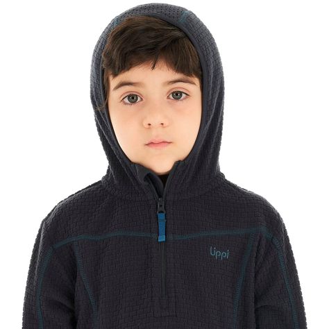 Poleron Niño Saltamontes Nano-F 14 Zip Hoody Azul Marino Lippi-6