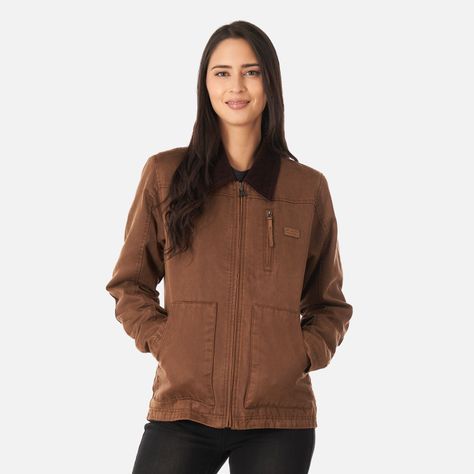 Chaqueta Mujer No-cuero Café Haka Honu-1