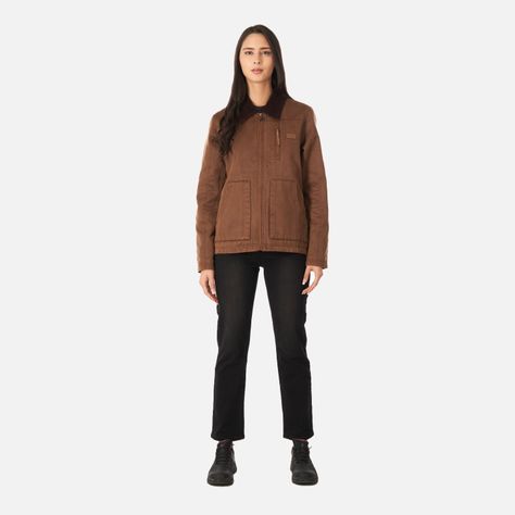 Chaqueta Mujer No-cuero Café Haka Honu-5