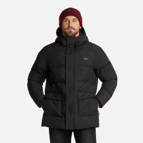 Chaqueta Hombre Long And Warm SteamPro Hoody Negro Lippi I25-0
