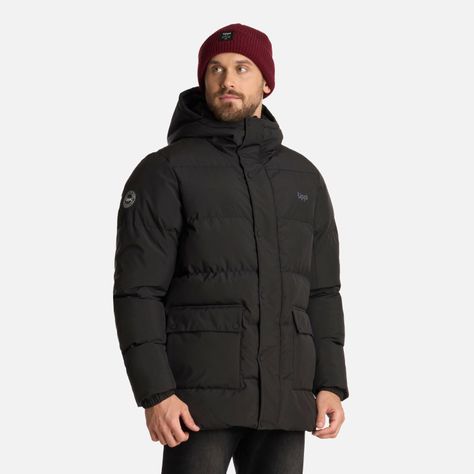 Chaqueta Hombre Long And Warm SteamPro Hoody Negro Lippi I25-1