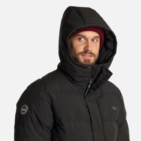 Chaqueta Hombre Long And Warm SteamPro Hoody Negro Lippi I25-3