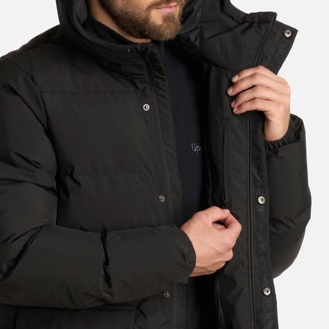 Chaqueta Hombre Long And Warm SteamPro Hoody Negro Lippi I25-6
