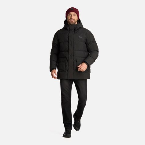 Chaqueta Hombre Long And Warm SteamPro Hoody Negro Lippi I25-7