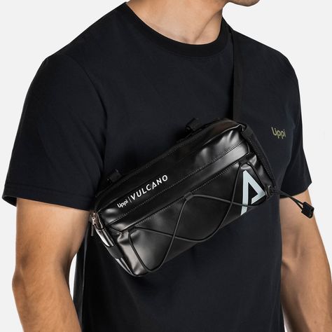 Banano Unisex Vulcano HandleBar Bag Negro Lippi-3