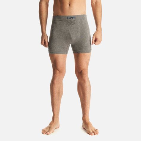 Ropa Interior Hombre Pack Skintec Seamless Boxer Gris Medio y Azul Marino Lippi-1