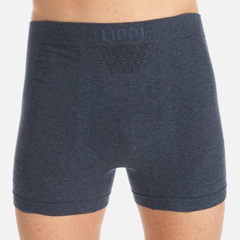 Ropa Interior Hombre Pack Skintec Seamless Boxer Gris Medio y Azul Marino Lippi-5