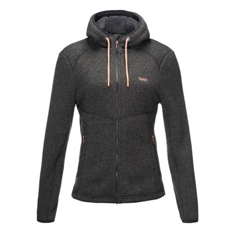 Polar Mujer Sense Blend-Pro Hoody Jacket Melange Negro Lippi-0