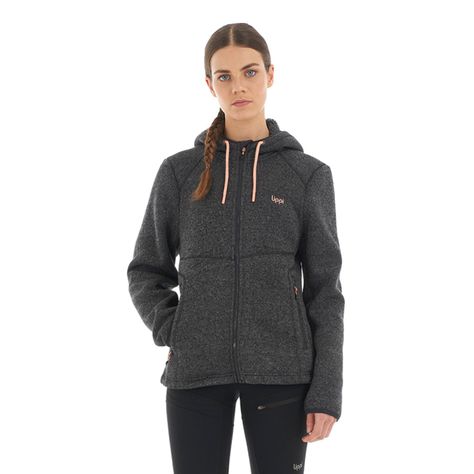 Polar Mujer Sense Blend-Pro Hoody Jacket Melange Negro Lippi-1