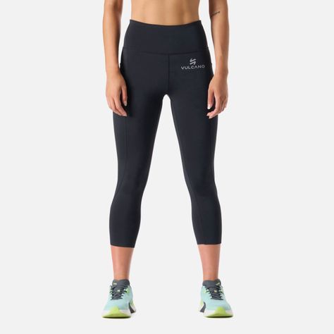 Calza Mujer BTM Compressive 3/4 High Rise Negro Vulcano-0