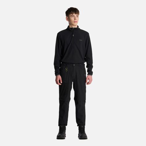 Pantalón Teen Boy Lennox Q-dry Mix-2 Pants Negro Lippi I25-6