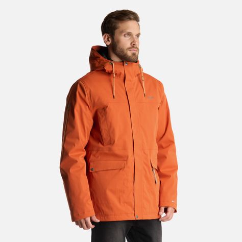 Chaqueta Hombre DayBreak B-Dry Jacket Naranjo Oscuro Lippi-2