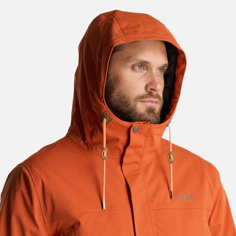 Chaqueta Hombre DayBreak B-Dry Jacket Naranjo Oscuro Lippi-5