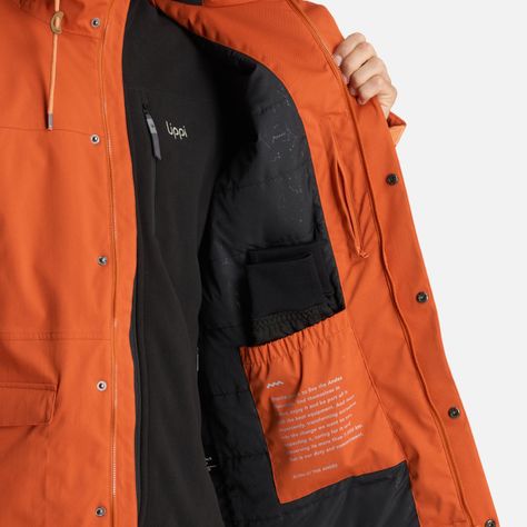 Chaqueta Hombre DayBreak B-Dry Jacket Naranjo Oscuro Lippi-8