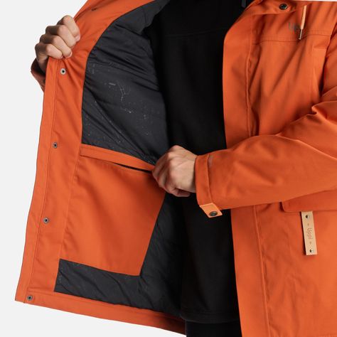 Chaqueta Hombre DayBreak B-Dry Jacket Naranjo Oscuro Lippi-9