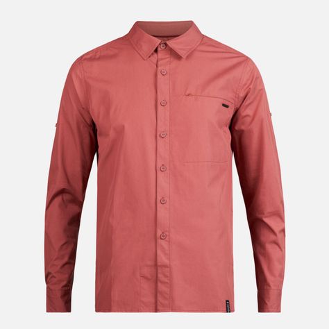 Camisa Hombre Alloy Long Sleeve Shirt Melange Terracota Lippi-0