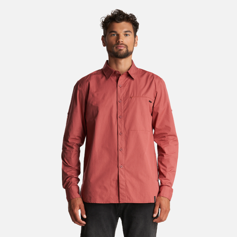 Camisa Hombre Alloy Long Sleeve Shirt Melange Terracota Lippi-1