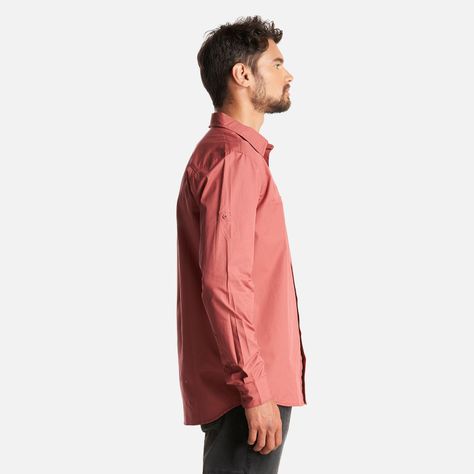 Camisa Hombre Alloy Long Sleeve Shirt Melange Terracota Lippi-3