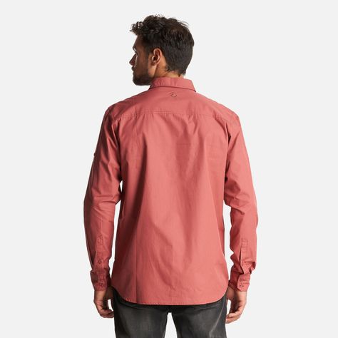 Camisa Hombre Alloy Long Sleeve Shirt Melange Terracota Lippi-4