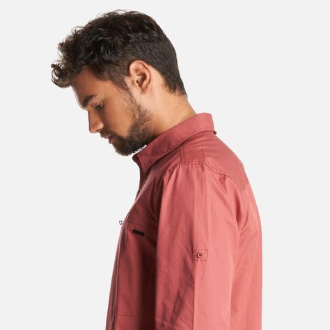 Camisa Hombre Alloy Long Sleeve Shirt Melange Terracota Lippi-5