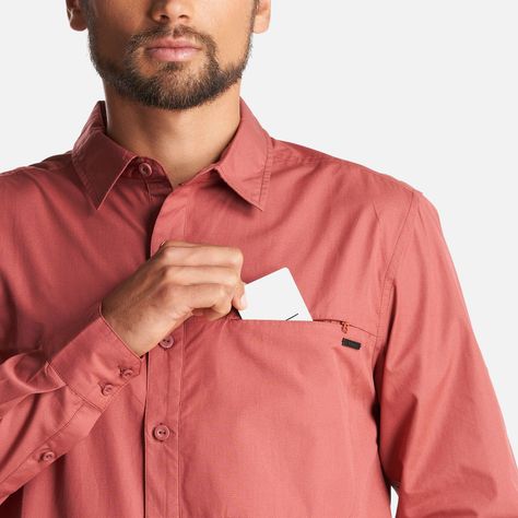 Camisa Hombre Alloy Long Sleeve Shirt Melange Terracota Lippi-6
